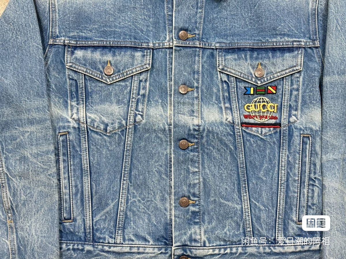 Gucci Gucci Wahsed Denim Jacket Size US L / EU 52-54 / 3 - 5 Thumbnail
