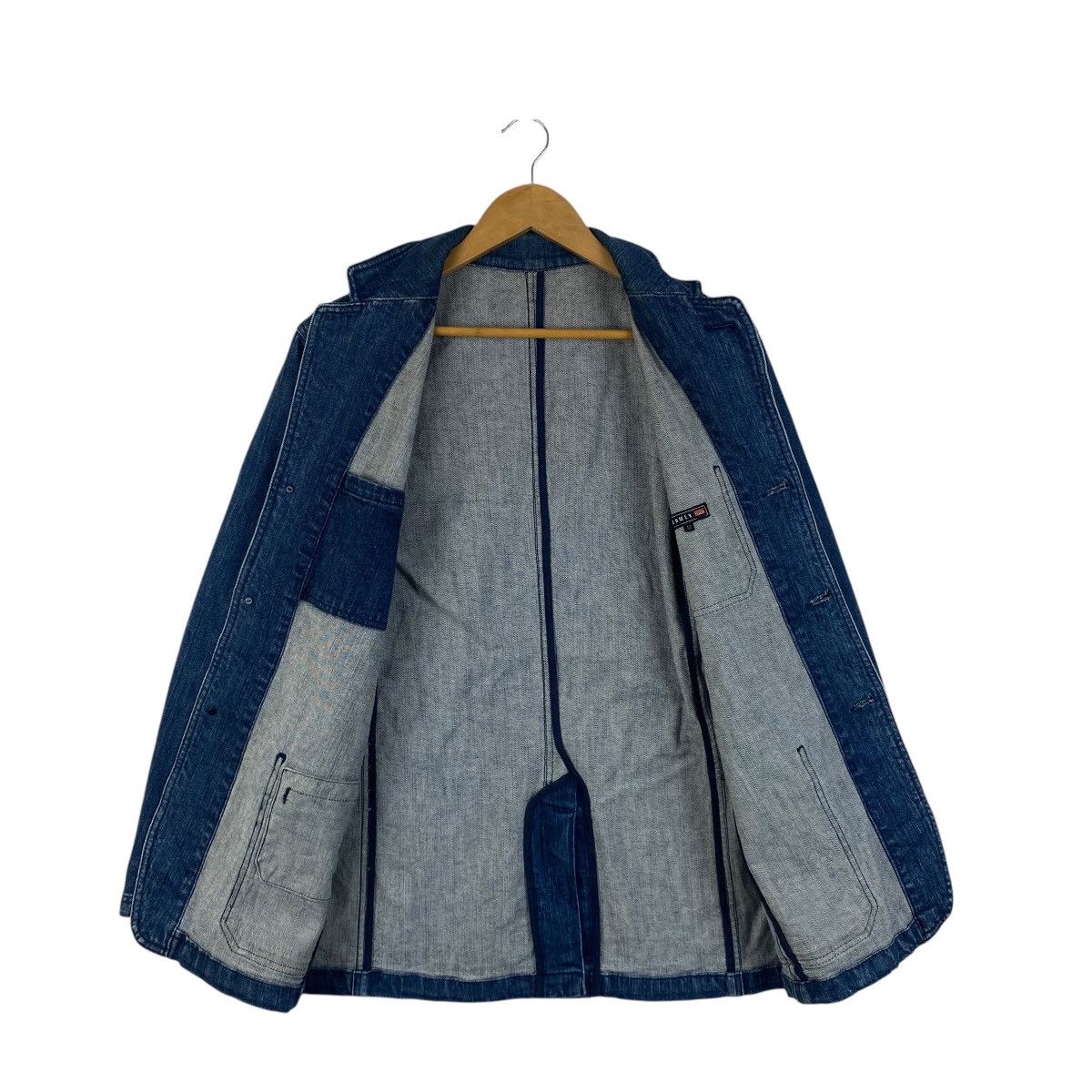 Japanese Brand Vintage JUN MEN Japanese Brand Denim Jeans Coat Jacket Size US M / EU 48-50 / 2 - 4 Thumbnail