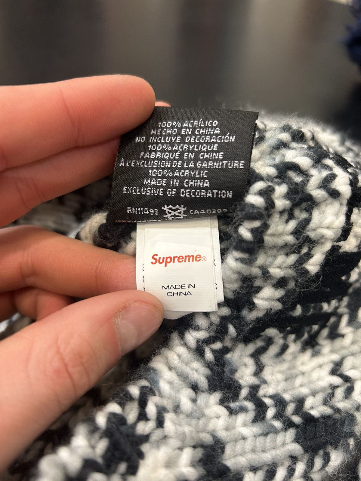 New Era × Supreme Supreme New Era Toboggan Beanie FW22 Size ONE SIZE - 6 Thumbnail