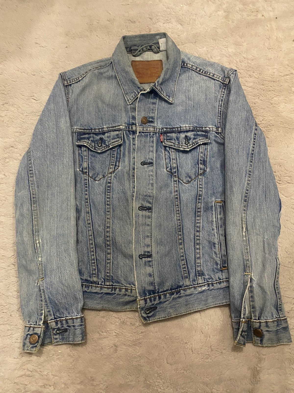 Levi's Levi Strauss denim distreesed jacket Size US M / EU 48-50 / 2 - 1 Thumbnail