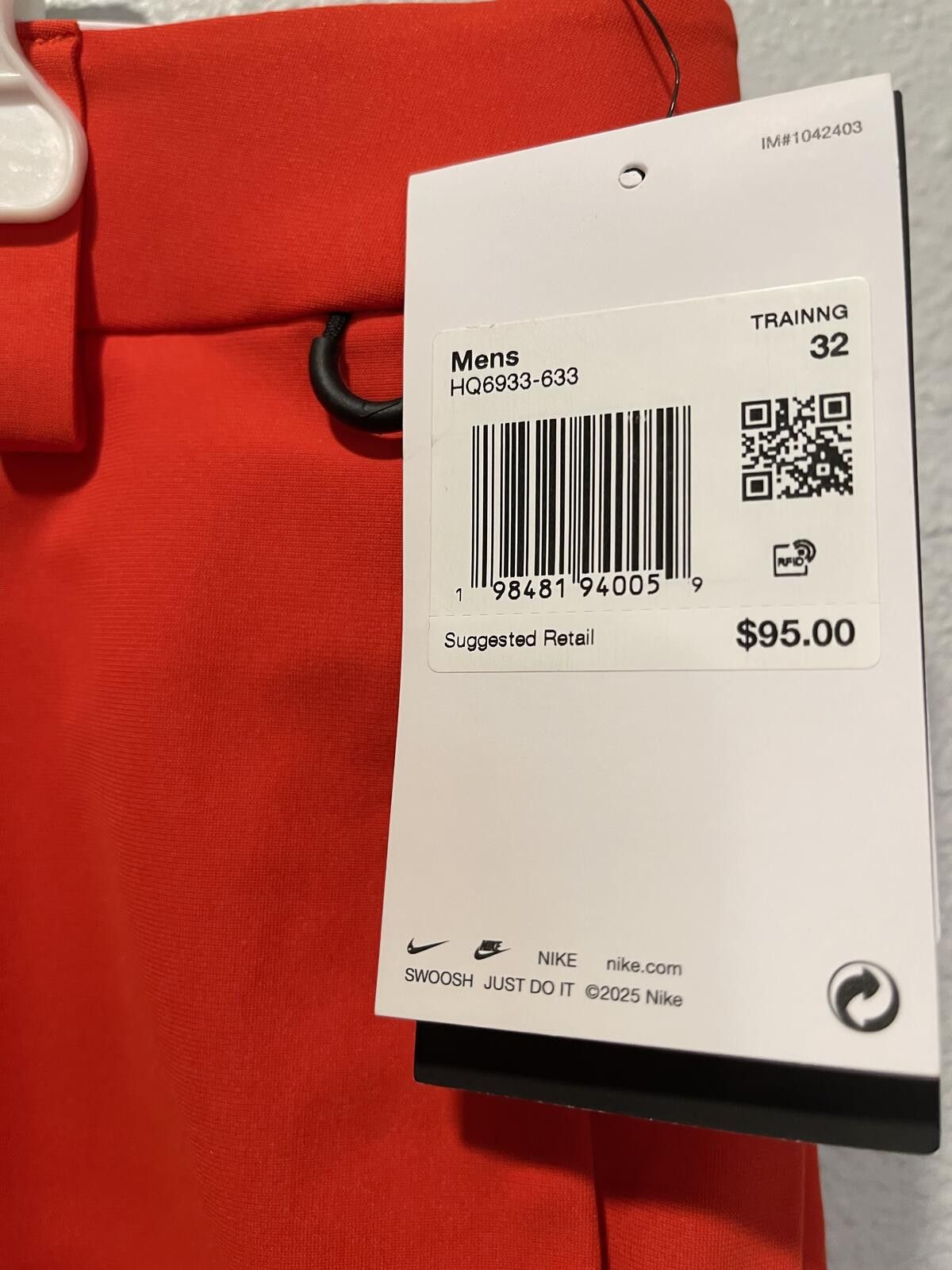 Nike Nike Men's Training Shorts Size 32 - Red Size US 32 / EU 48 - 3 Thumbnail