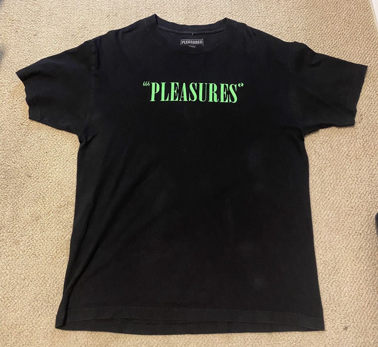 Pleasures Pleasure Black and Green T-Shirt Size US L / EU 52-54 / 3 - 1 Thumbnail