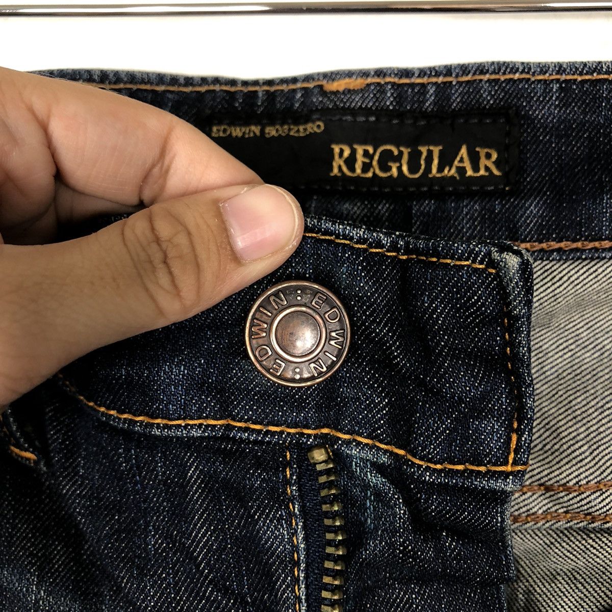 Edwin 🔥90’s VINTAGE EDWIN 503ZERO MADE IN JAPAN DENIM JEANS Size US 32 / EU 48 - 13 Thumbnail