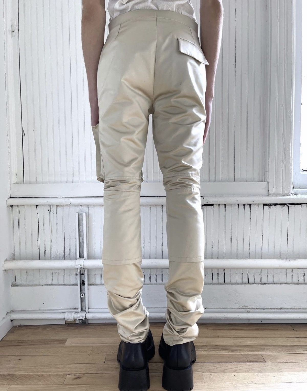 Raf Simons FW18 Satin Slim Space Pants With Pockets (46) Size US 30 / EU 46 - 8 Thumbnail