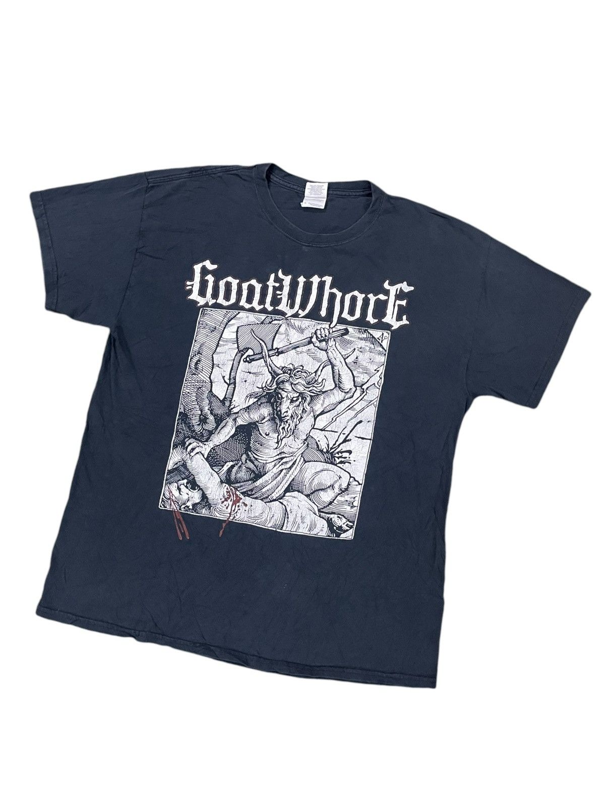 Band Tees VTG GoatWhore Distressed Tee Size US L / EU 52-54 / 3 - 4 Thumbnail