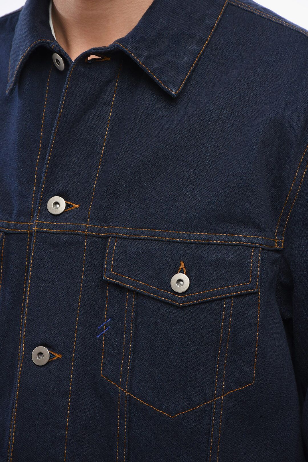 Burberry og1mm1125 Dark Washed Denim Jacket in Blue Size US M / EU 48-50 / 2 - 3 Thumbnail