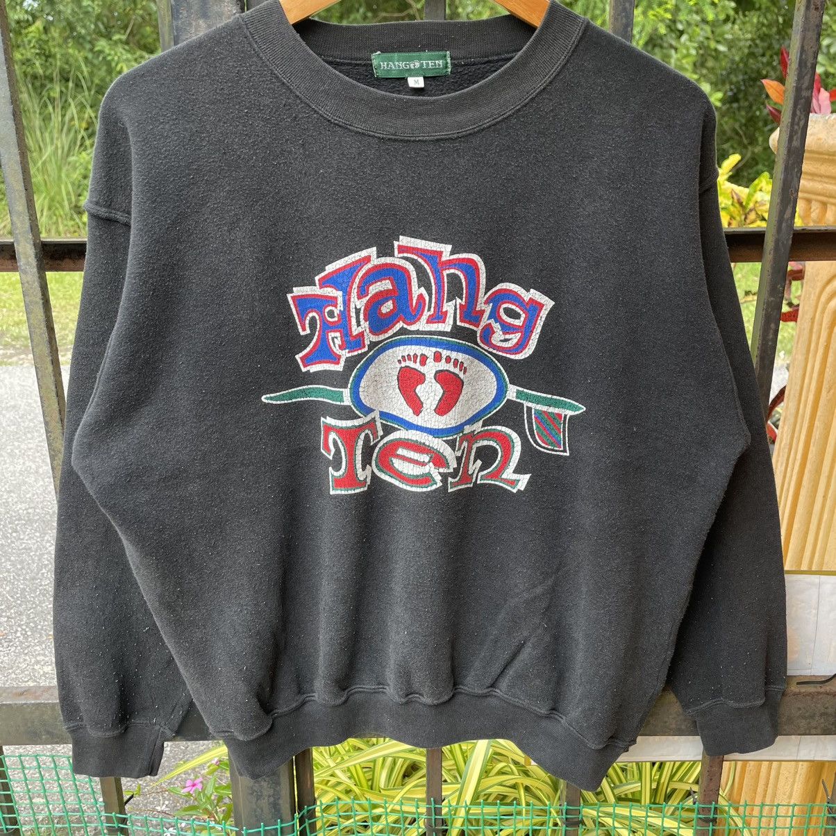 Hang Ten 🔥Vintage 90s Hang Ten Big Logo Sweatshirts Size US M / EU 48-50 / 2 - 4 Thumbnail