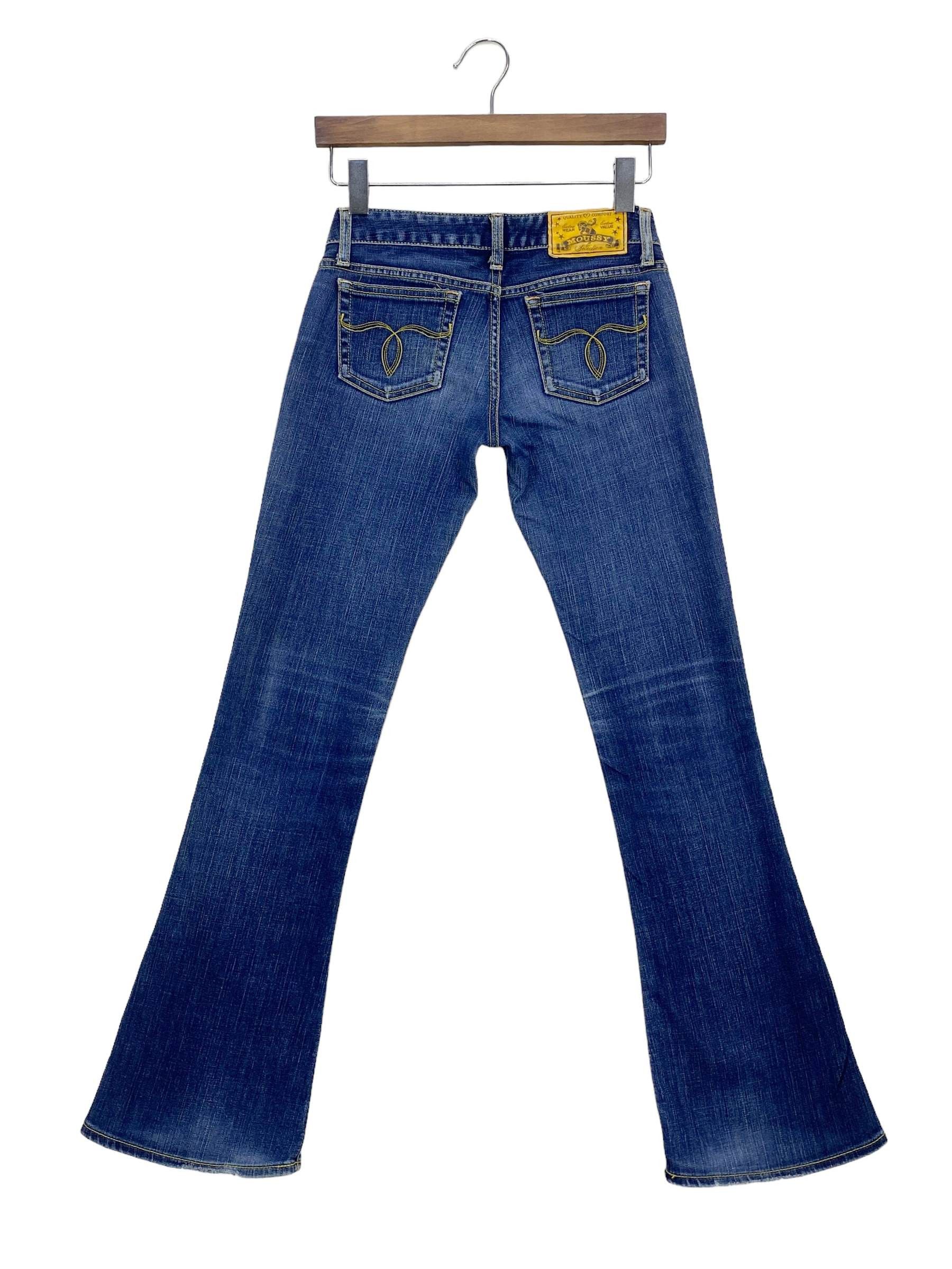 image of Moussy Flare Jeans Pants in Blue, Women's (Size 24)