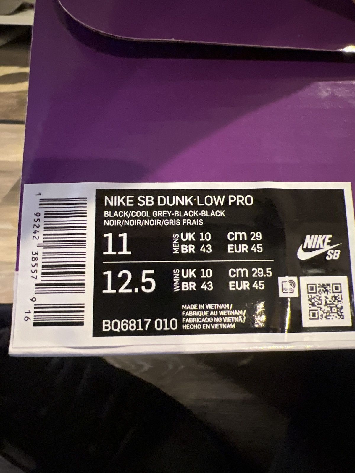 Nike Nike SB Dunk Low Fog Size US 11 / EU 44 - 19 Thumbnail