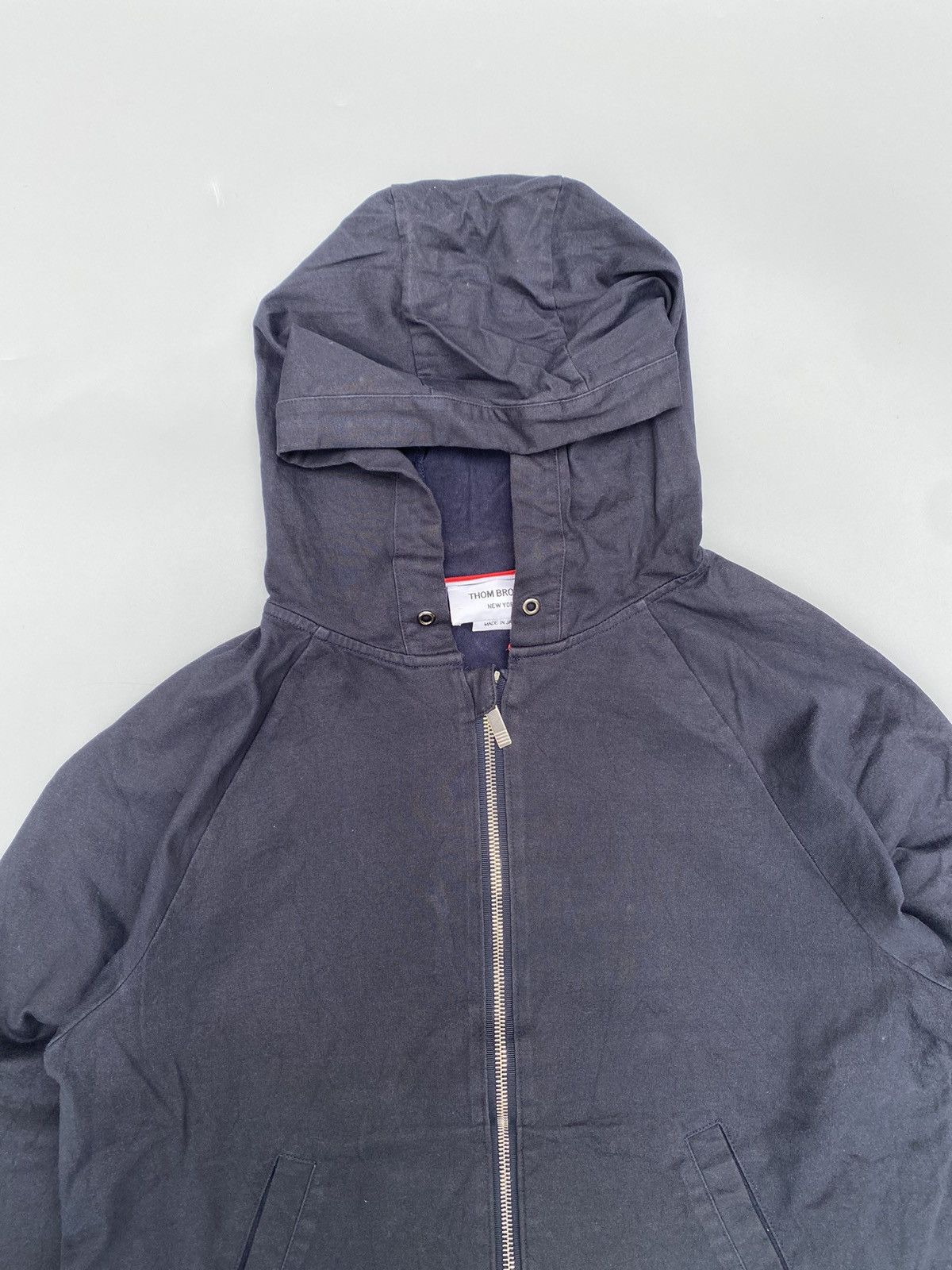 Thom Browne Thom Browne- Raglan Zip Hooded Jacket Size US S / EU 44-46 / 1 - 2 Thumbnail