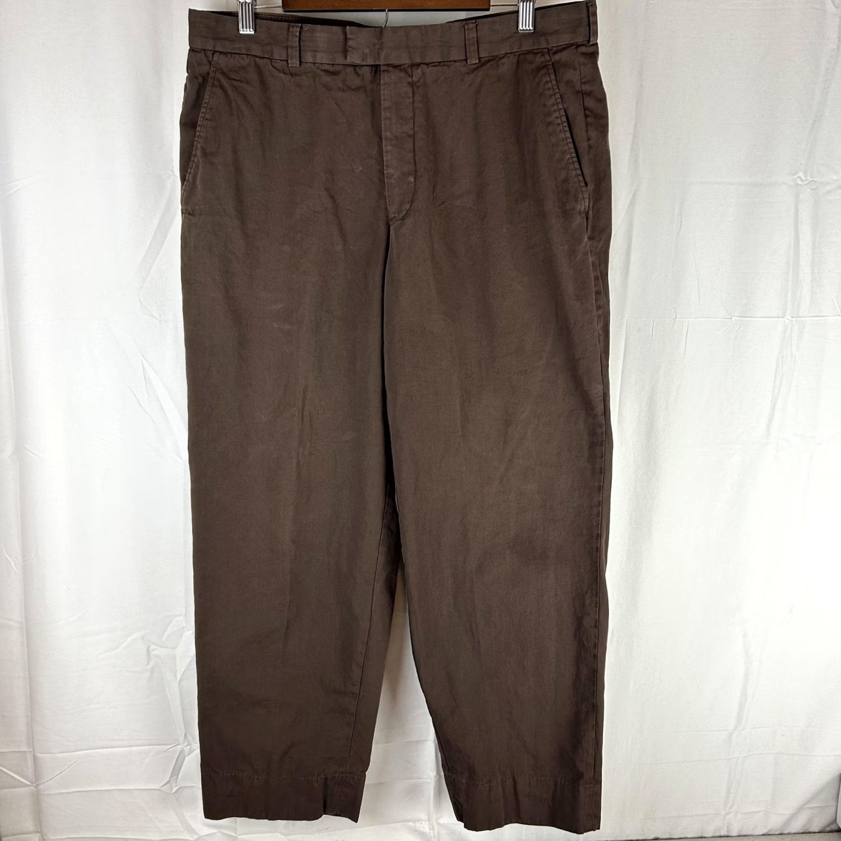 Ermenegildo Zegna Ermenegildo Zegna Pants Men Brown Cotton Chino Dress Slacks 36x29 Casual Romania Size US 38 / EU 54 - 2 Thumbnail