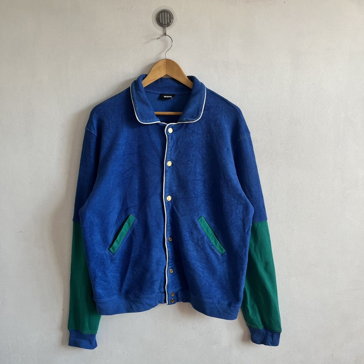 WE11DONE Welldone Gold Button Cotton Sweat Overjacket Size S / US 4 / IT 40 - 2 Thumbnail