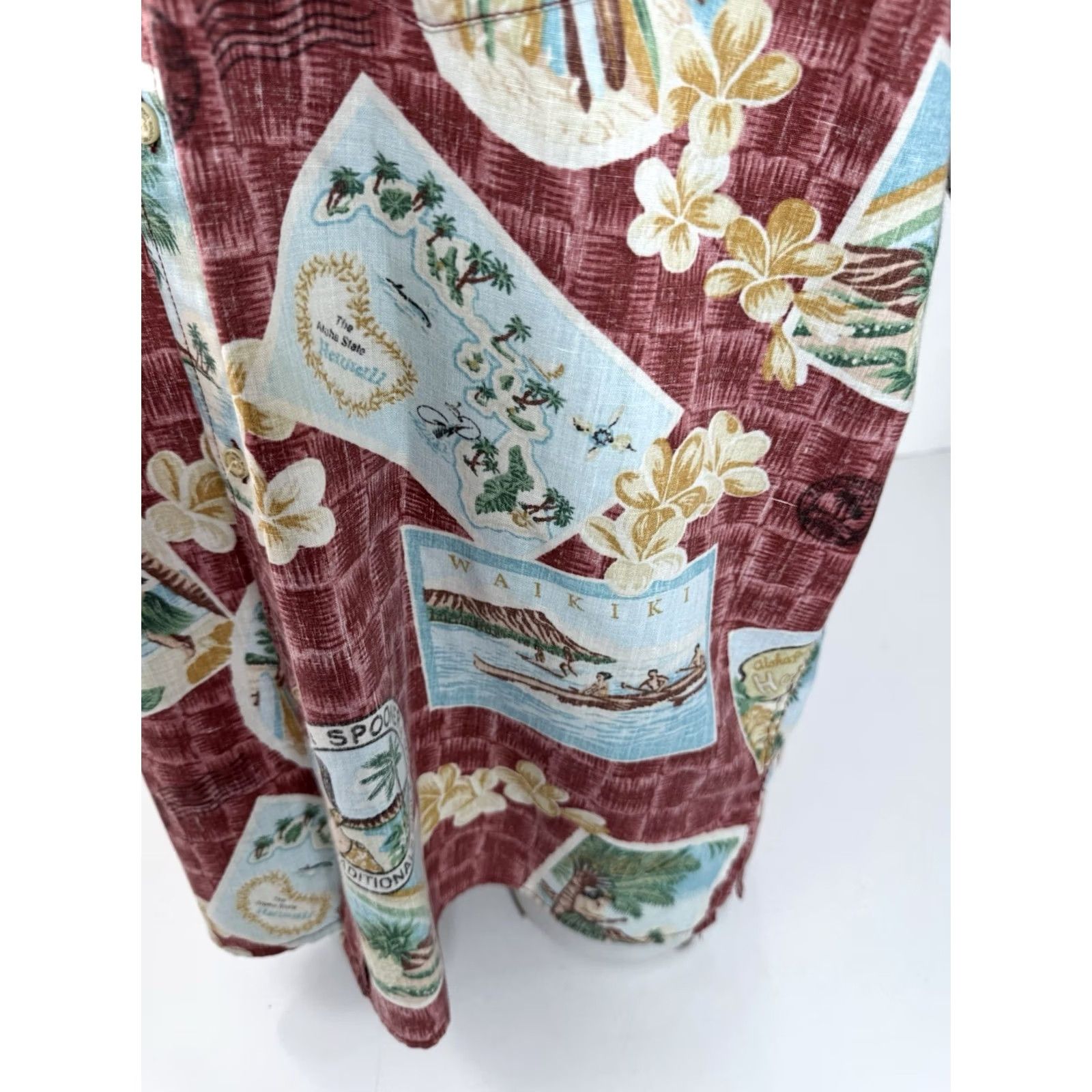 Reyn Spooner REYN SPOONER Shirt Hawaiian HULA GIRL Aloha Mens XL Multicolor Short Sleeve Button-Up EXCELLENT Size US XL / EU 56 / 4 - 4 Thumbnail