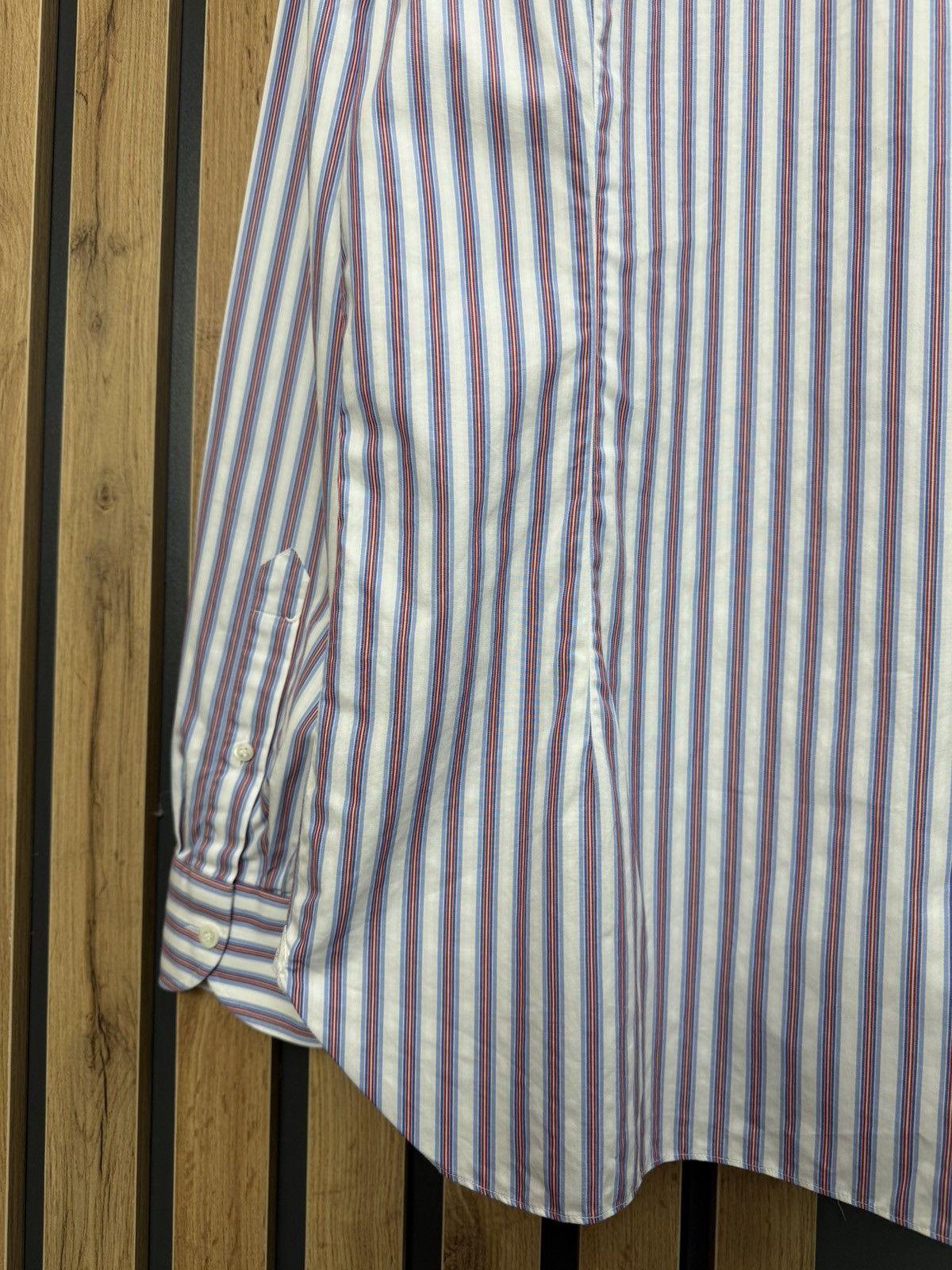 Luigi Borrelli Luigi Borrelli Napoli Striped Cotton Shirt Men’s Size US L / EU 52-54 / 3 - 10 Thumbnail