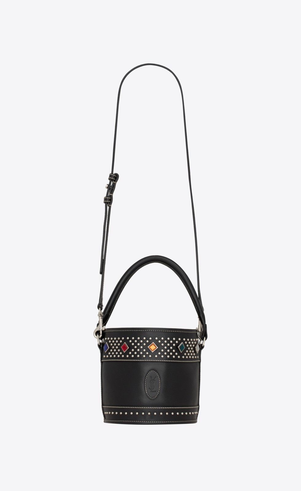 Saint Laurent Paris o1b1hav110225 685628 Size: OS / Bahia Small Bucket Bag Black Size ONE SIZE - 1 Thumbnail