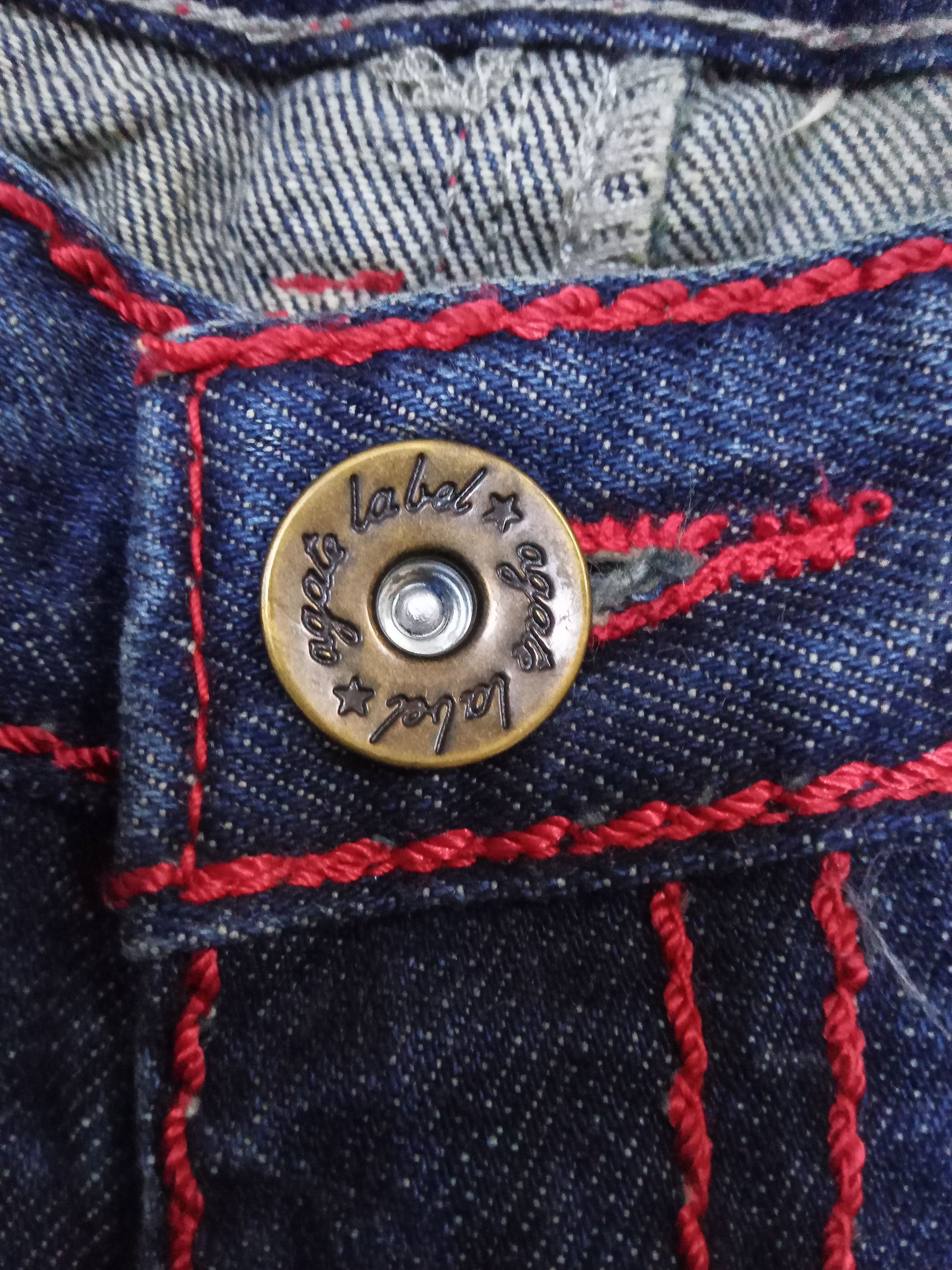 Japanese Brand Agate Label Ride The Lightning Rare Design Jeans Size US 34 / EU 50 - 8 Thumbnail