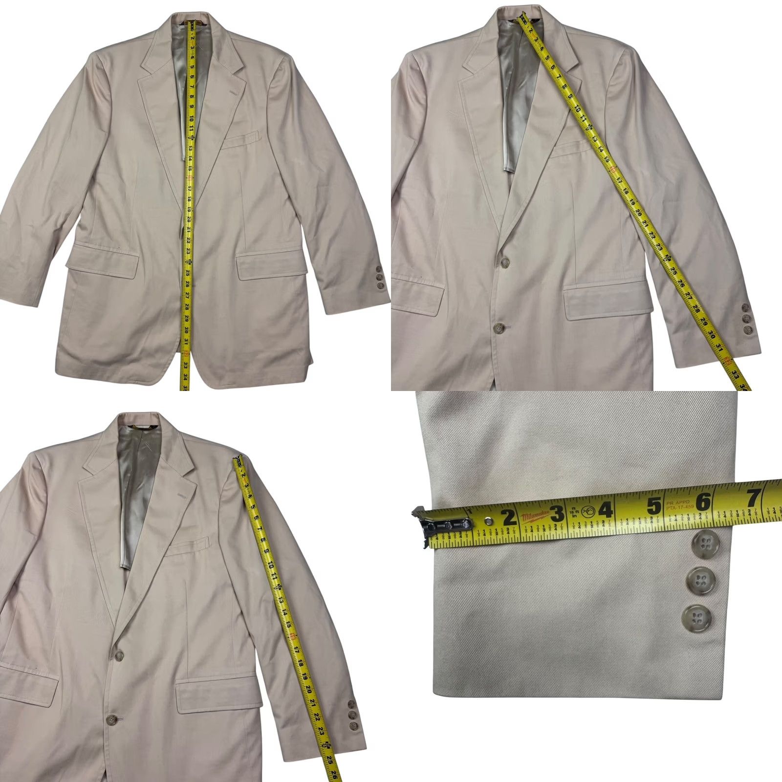 Brooks Brothers Brooks Brothers Blazer Jacket 2-Button 100% Cotton Yellow 44R Mens Regular Vintage No Size 44R - 8 Thumbnail