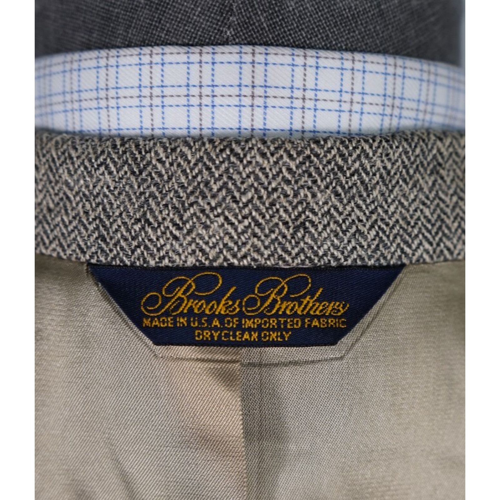 Brooks Brothers Vintage Brooks Brothers Men's 44R Herringbone Wool Blazer Size 44R - 6 Thumbnail