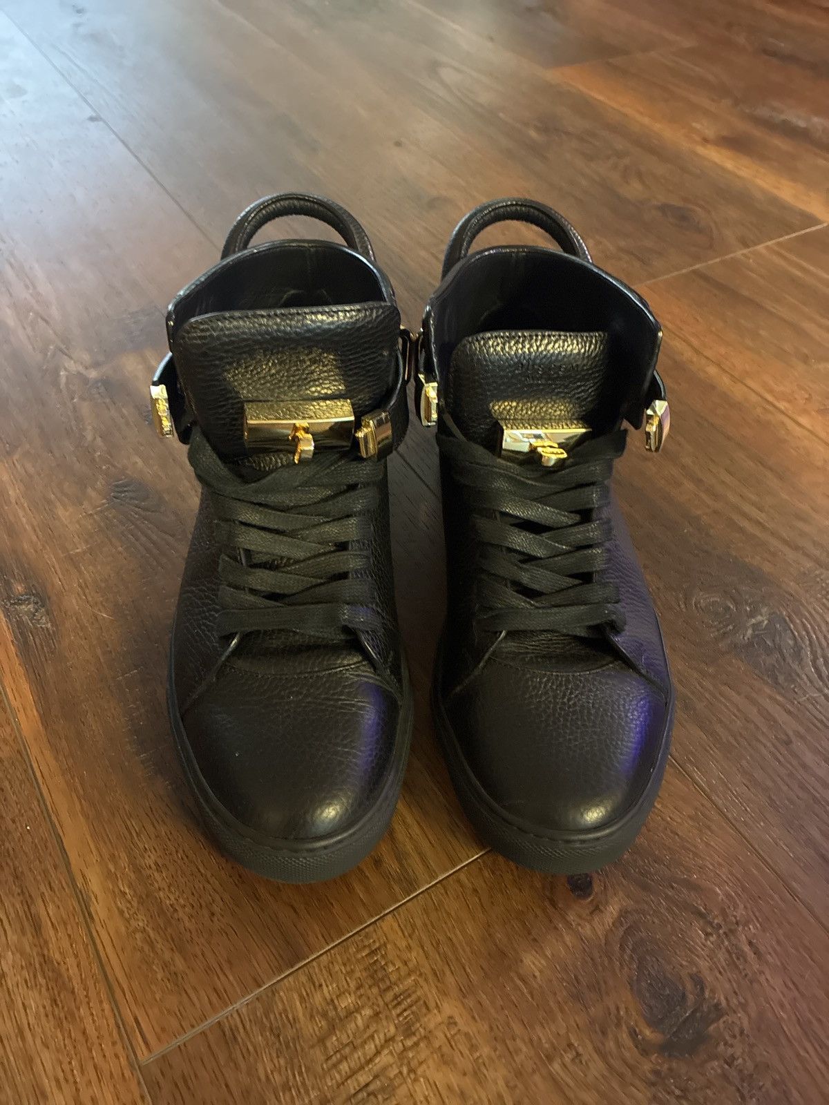 Buscemi Black Leather Buscemi Hi-top sneakers Size US 9 / EU 42 - 1 Thumbnail