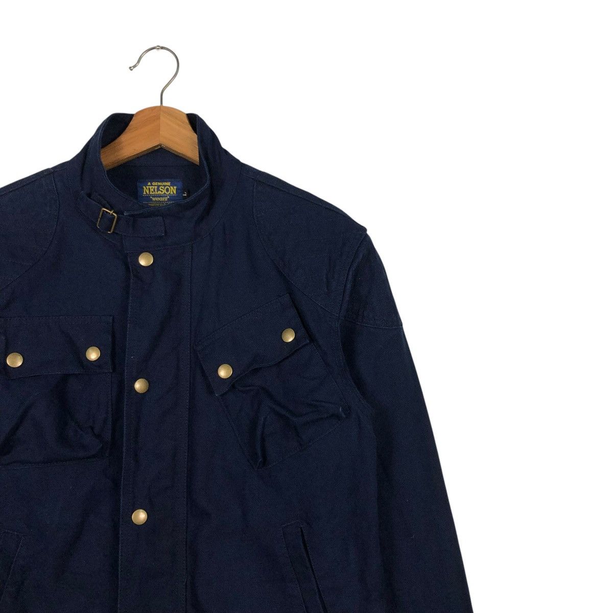 Japanese Brand 🔥VINTAGE CHORE BIKER JACKET CAFE RACER NELSON JAPAN Size US L / EU 52-54 / 3 - 8 Thumbnail