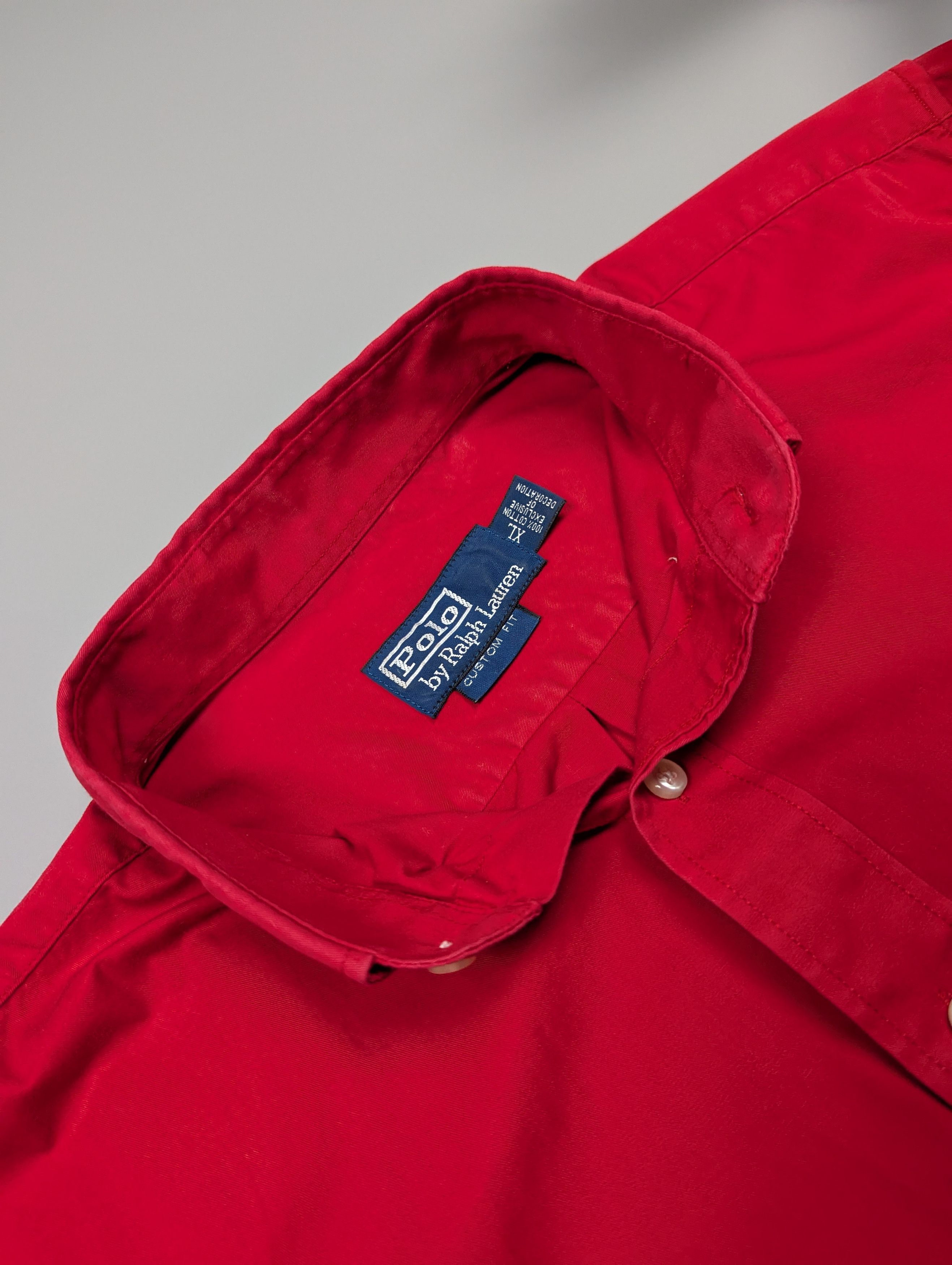 Polo Ralph Lauren × Vintage Polo Ralph Lauren Vintage Men's Red Long Sleeve Shirt Size US XL / EU 56 / 4 - 8 Thumbnail