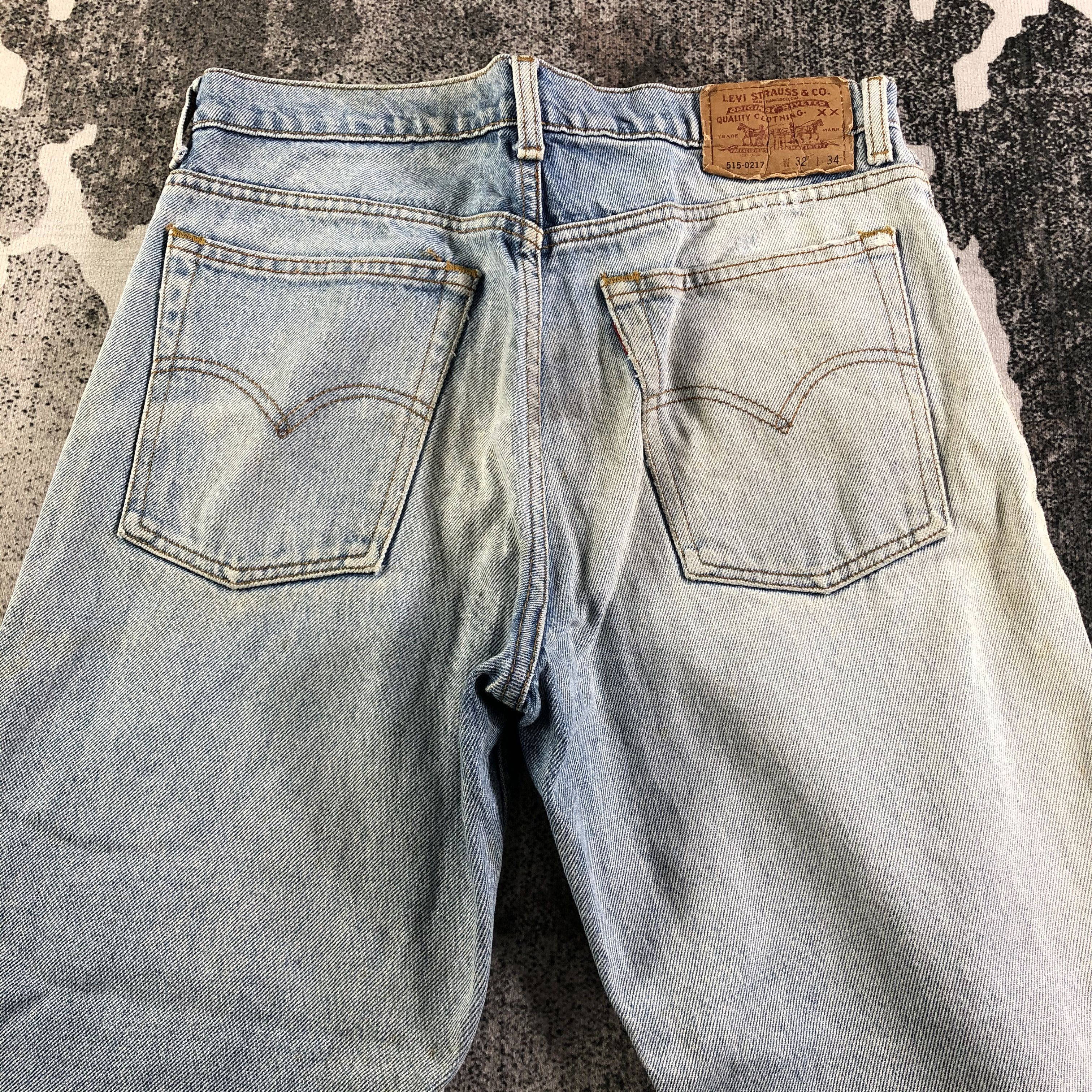 Levi's Vintage Levis 515 Jeans Faded Blue Denim KJ2958 Size US 31 - 4 Thumbnail