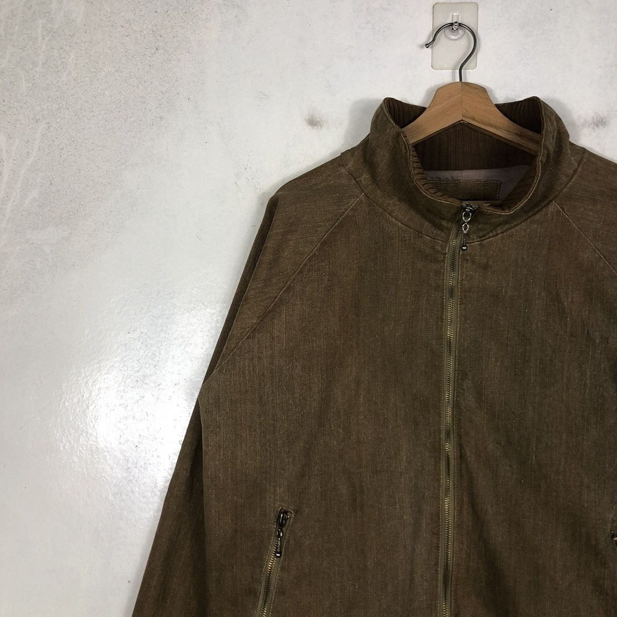 Japanese Brand 📌VINTAGE BOMBER JACKET BIKER HIGH COLLAR LENS CONCAVE Size US M / EU 48-50 / 2 - 9 Thumbnail