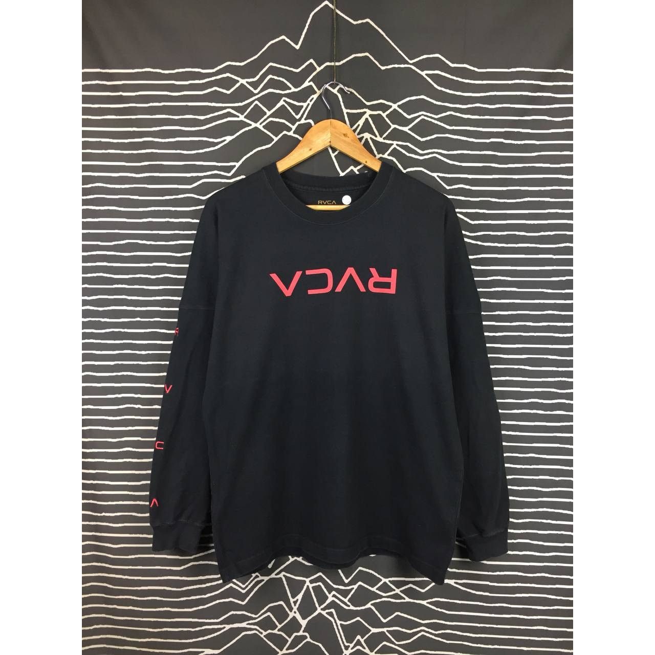 RVCA × Vintage RVCA Spell Out Logo Long Sleeve Surf Skate Tee Size US M / EU 48-50 / 2 - 2 Thumbnail
