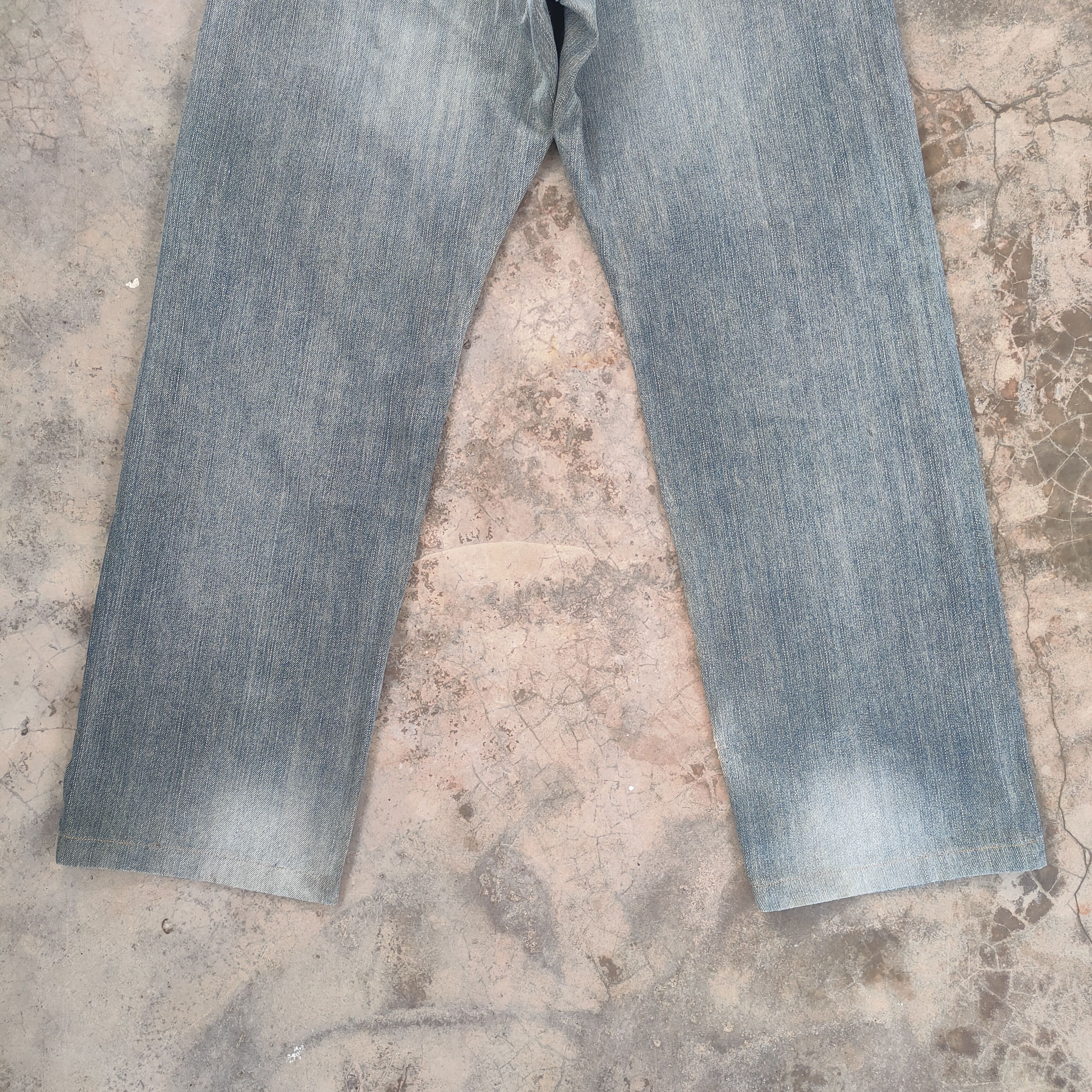 Edwin × Jean × Vintage W35 VINTAGE EDWIN FADED RIPPED DISTRESSED JEANS PANTS Size US 35 - 10 Thumbnail