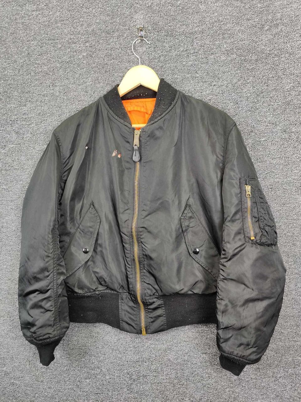 Alpha Industries Vintage Alpha Industries MA-1 Flight Bomber Jacket Size US S / EU 44-46 / 1 - 2 Thumbnail