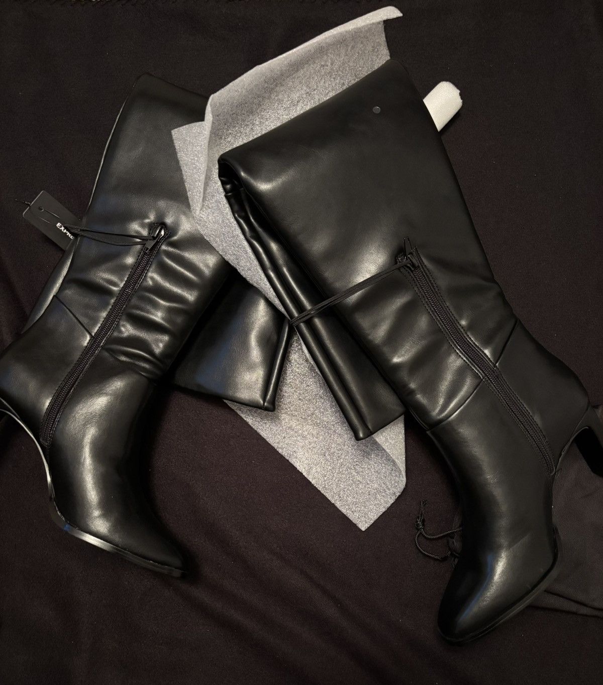 Express Brian Atwood x Express Over The Knee Heeled Boots Size US 6 / IT 36 - 6 Thumbnail