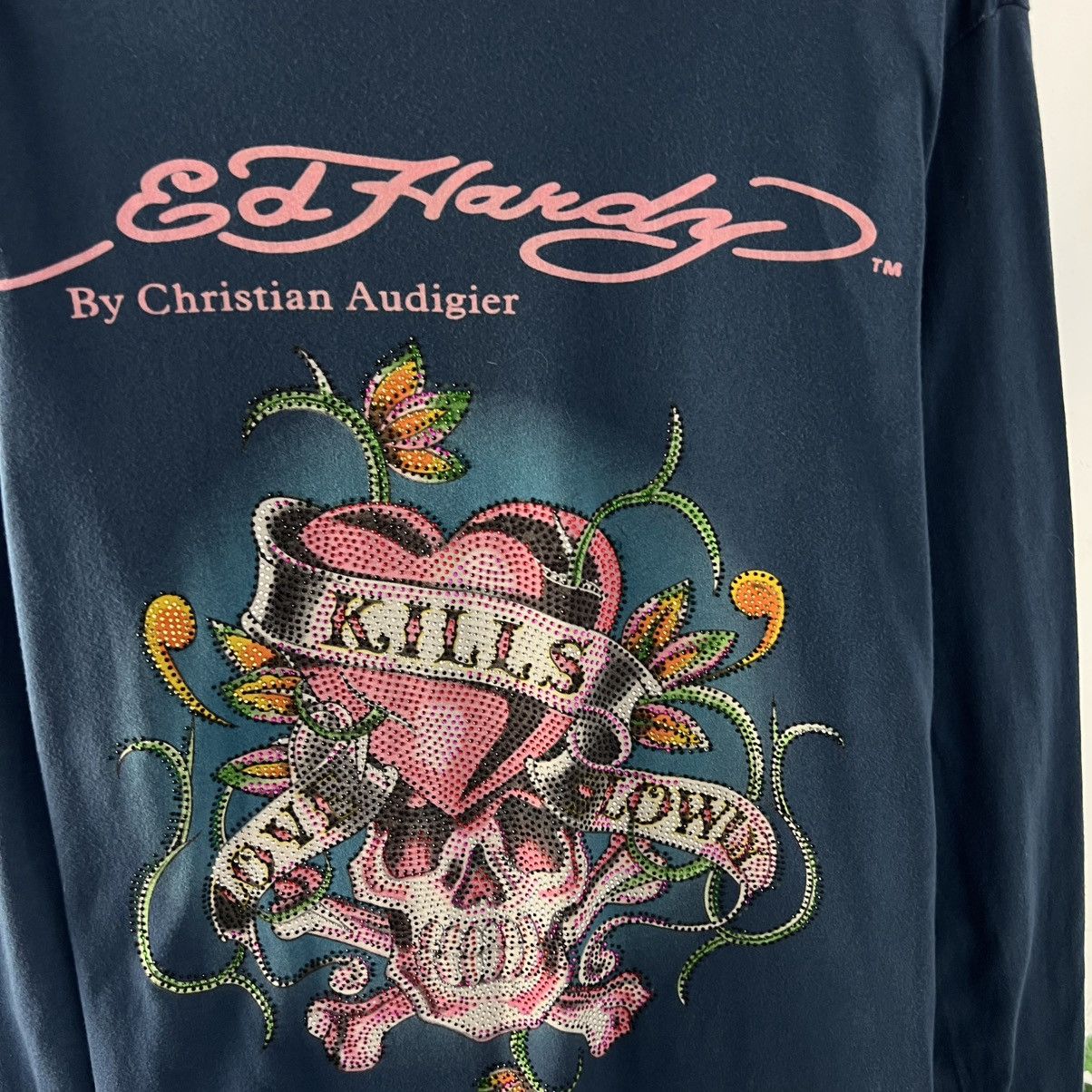 Ed Hardy Vintage Y2K Ed Hardy Big Logo Japanese Style Long Sleeve Size US M / EU 48-50 / 2 - 4 Thumbnail
