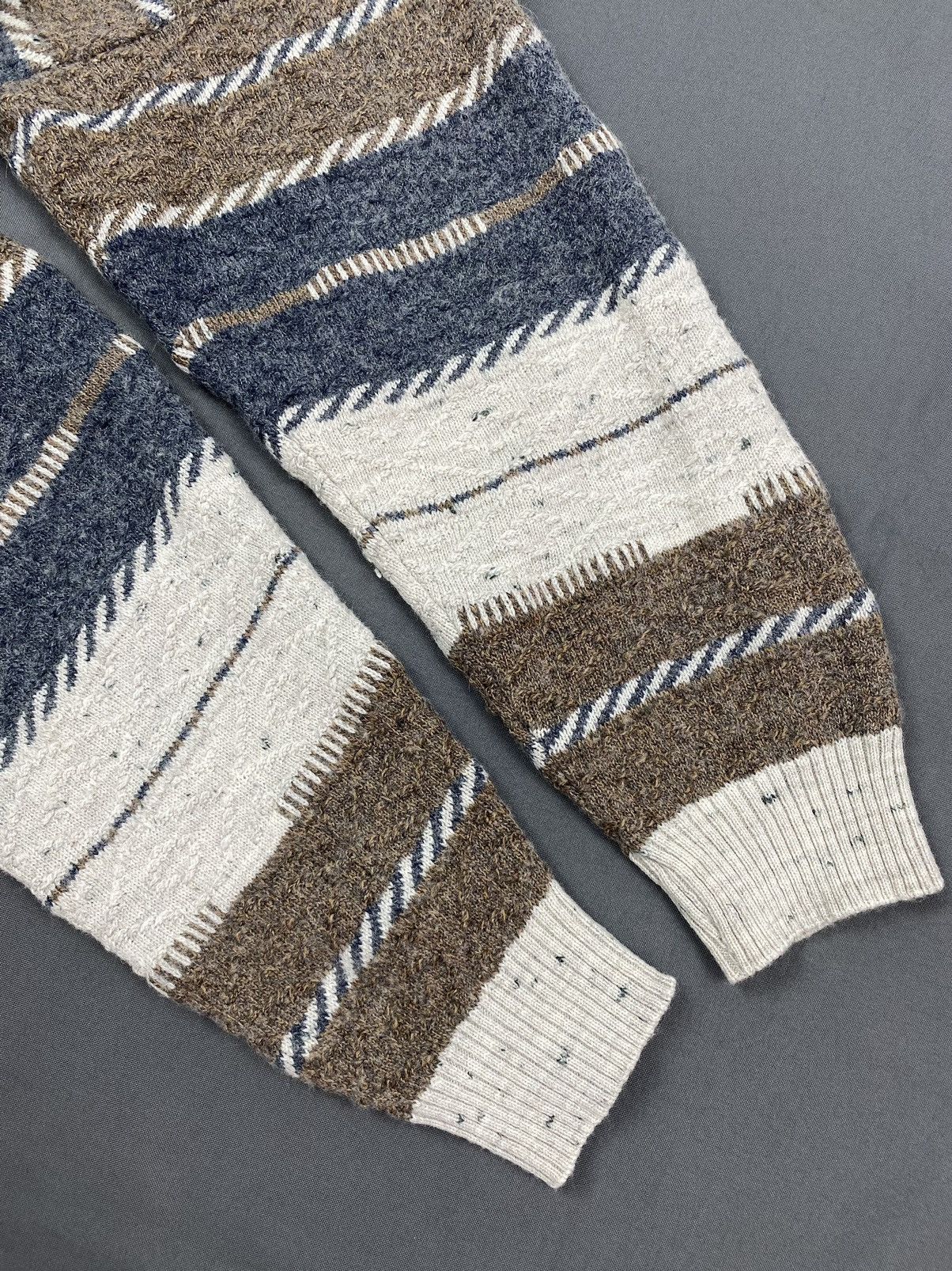 Vintage 1980’s Vintage Cozy Oatmeal Striped Cradigan Size US S / EU 44-46 / 1 - 5 Thumbnail