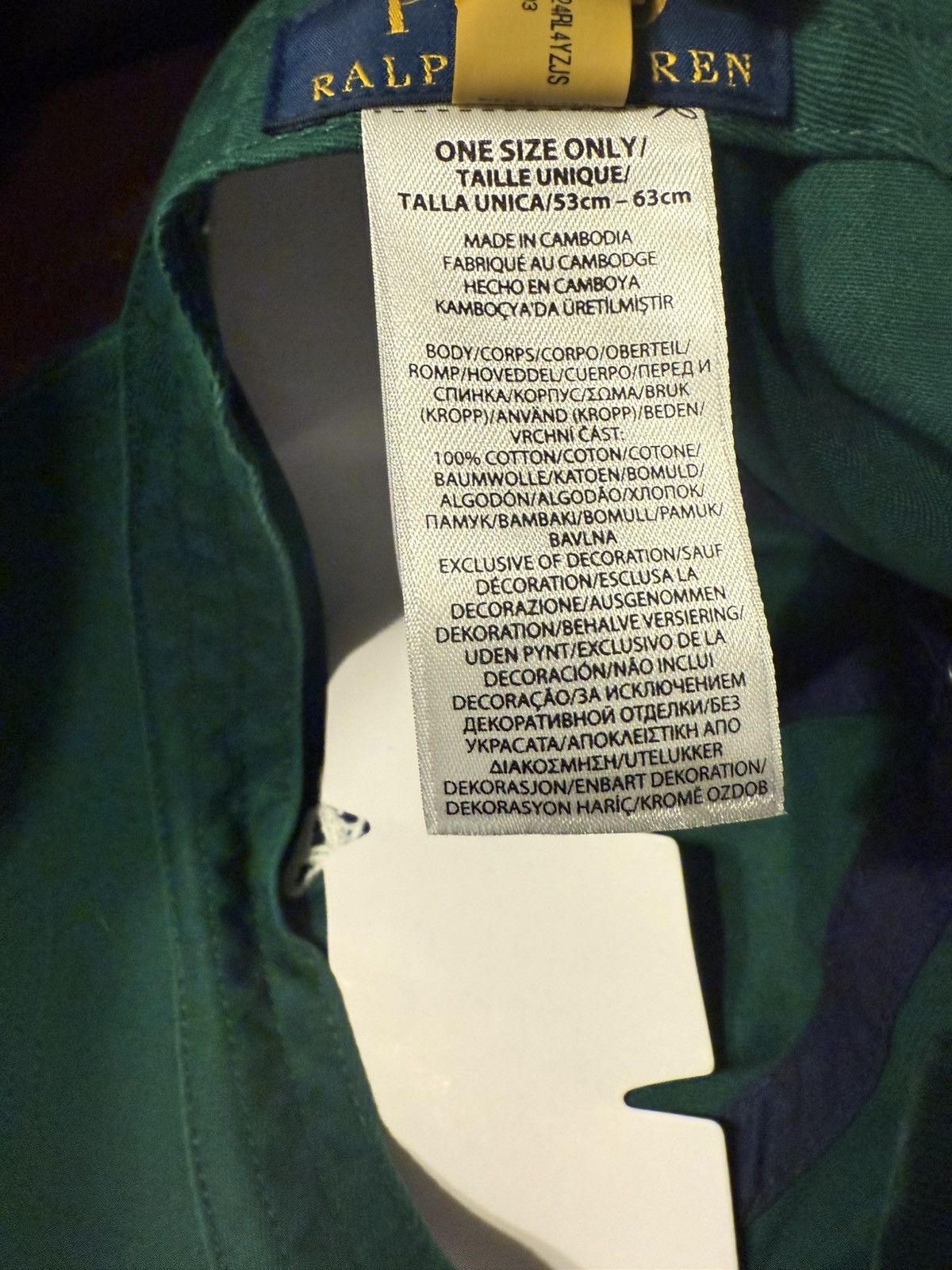Polo Ralph Lauren Polo Ralph Lauren RL Embroidered Twill Ball Cap Green Size ONE SIZE - 11 Thumbnail