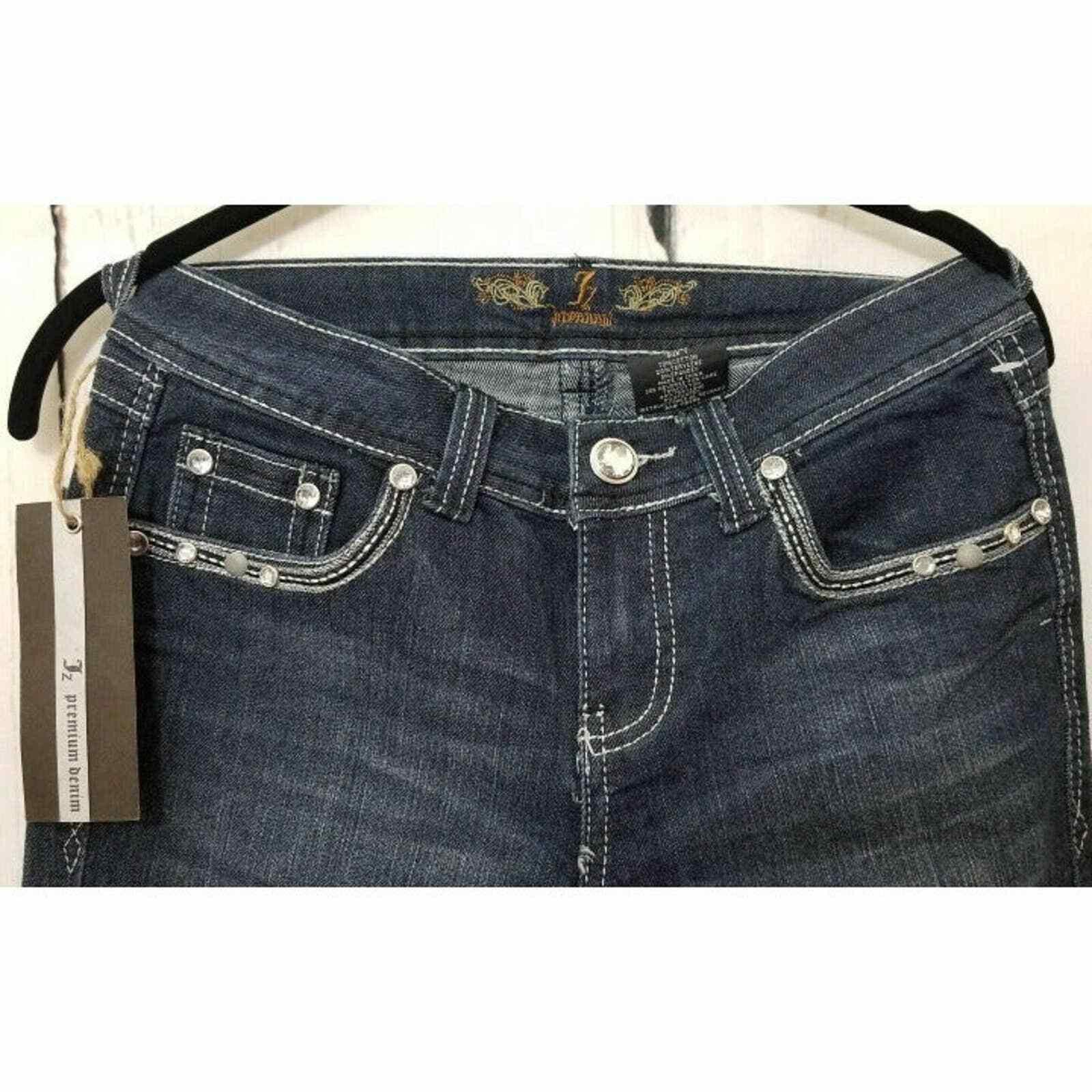 Other JZ Premium Denim Jeans 1 Bling NWT Bling Blue Jean Pant Pan Size 28" / US 6 / IT 42 - 10 Thumbnail