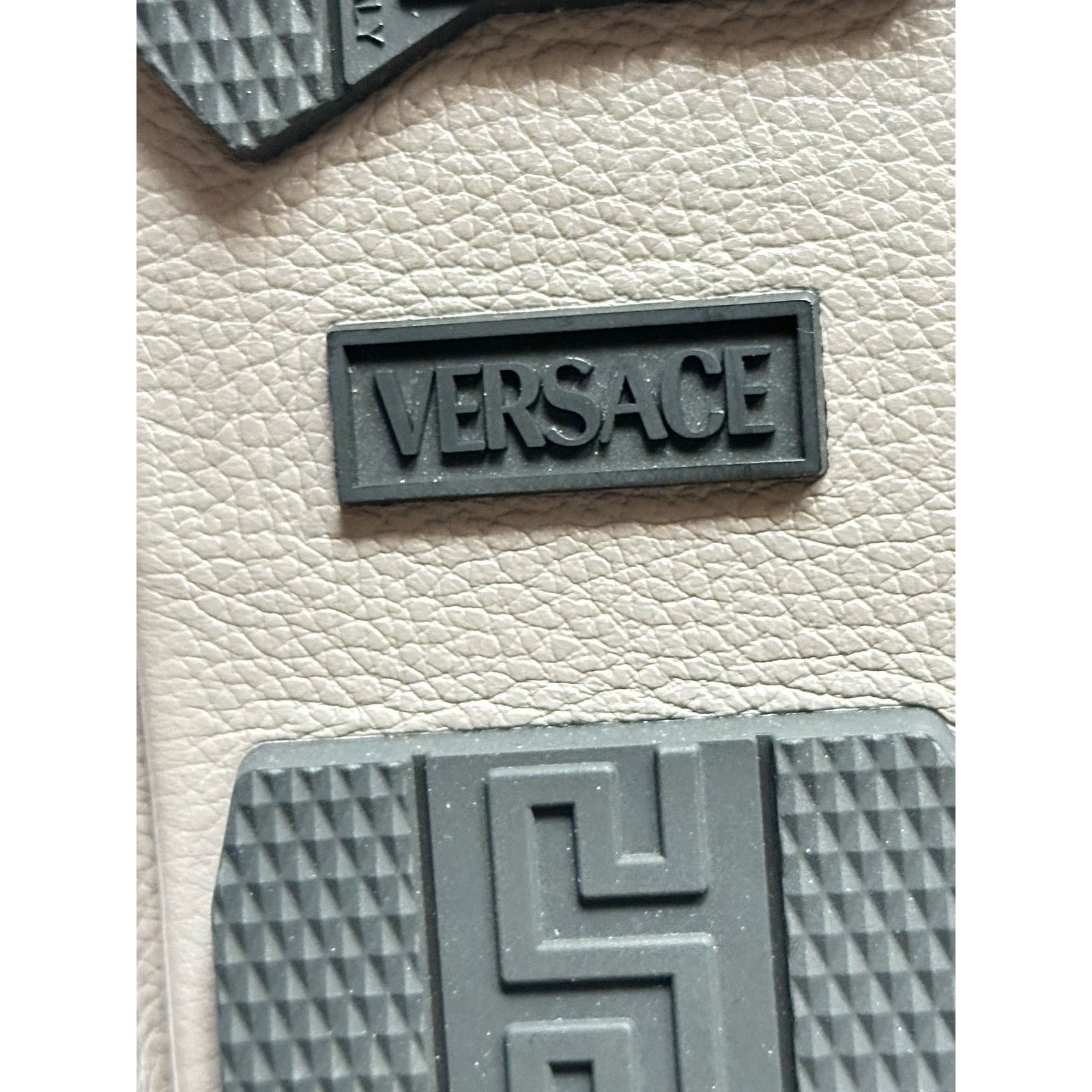 Versace Versace Gold Medusa Gray Leather Driver Shoes 8 US 1017072 Size US 8 / EU 41 - 14 Thumbnail