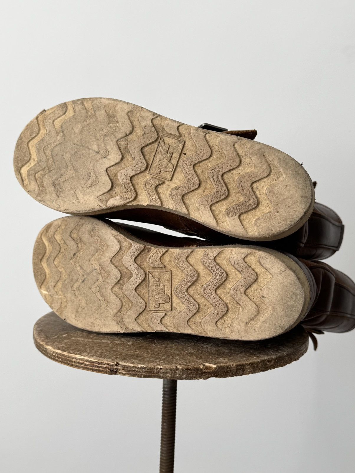 Red Wing Red Wing 2971 USA Engineer Brown Faded Leather Boots Size US 6 / EU 39 - 6 Thumbnail