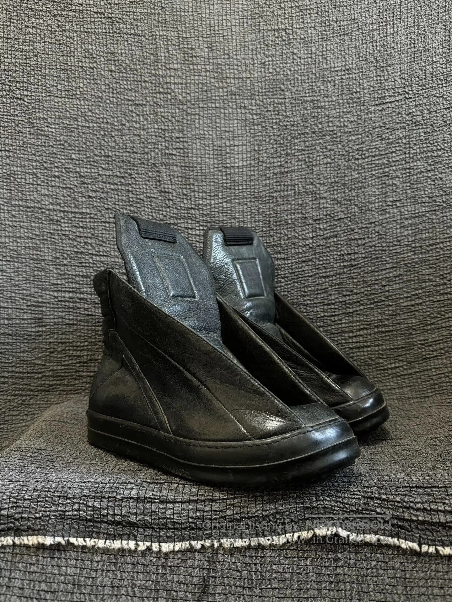 Rick Owens Rick Owens Black High Top Sneakers. Size US 7.5 / EU 40-41 - 2 Thumbnail