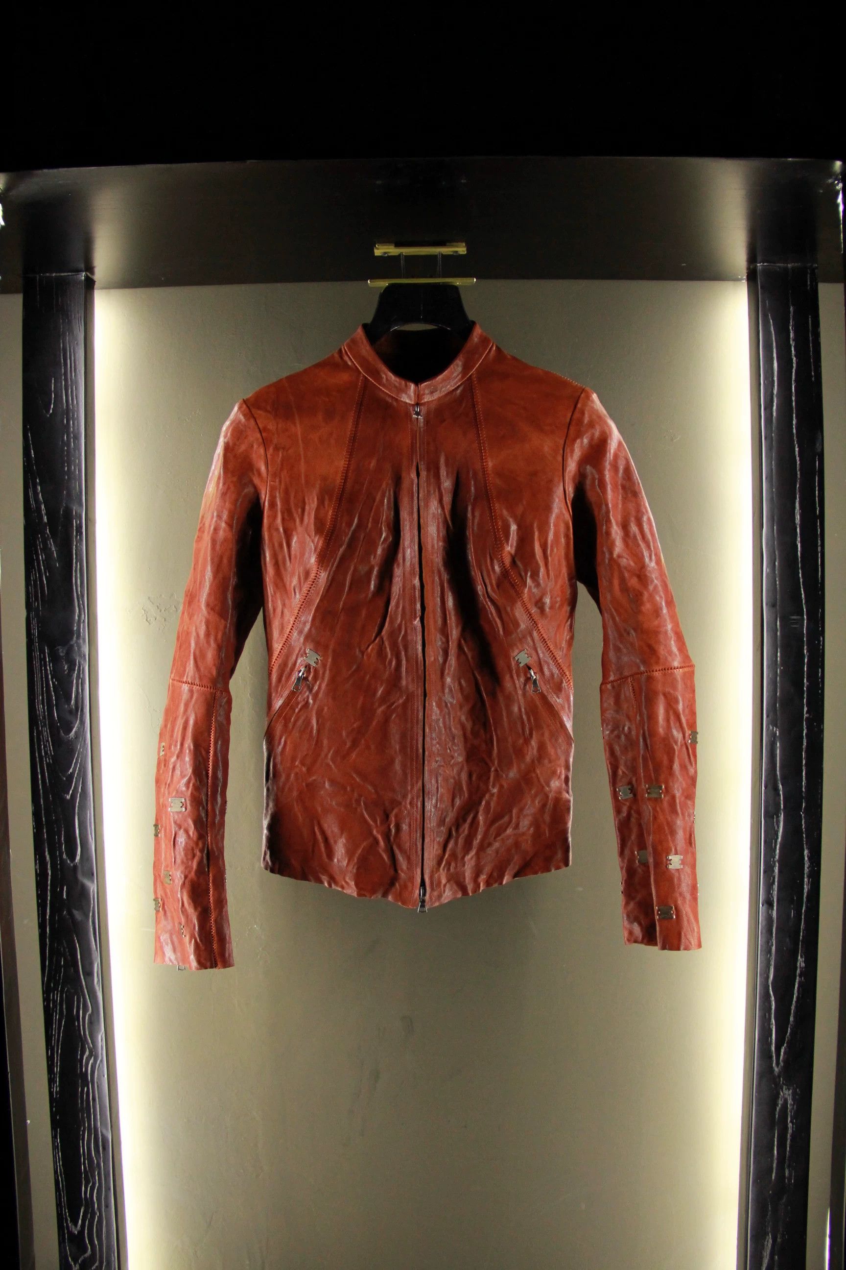 Isaac Sellam Experience Isaac Sellam Experience White Leather Jacket Men m Size US M / EU 48-50 / 2 - 1 Thumbnail