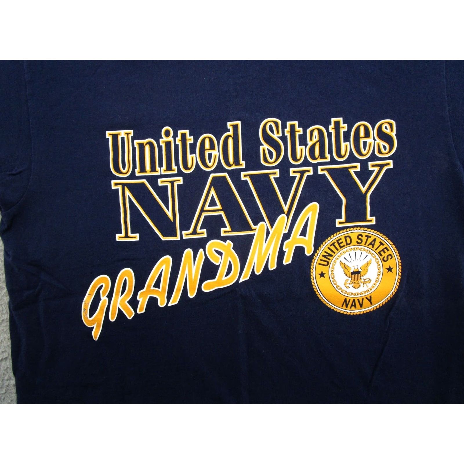 Soffe VINTAGE 90s MJ Soffe US Navy Grandma Blue Graphic T-Shirt Size L USA Made Size US L / EU 52-54 / 3 - 2 Thumbnail