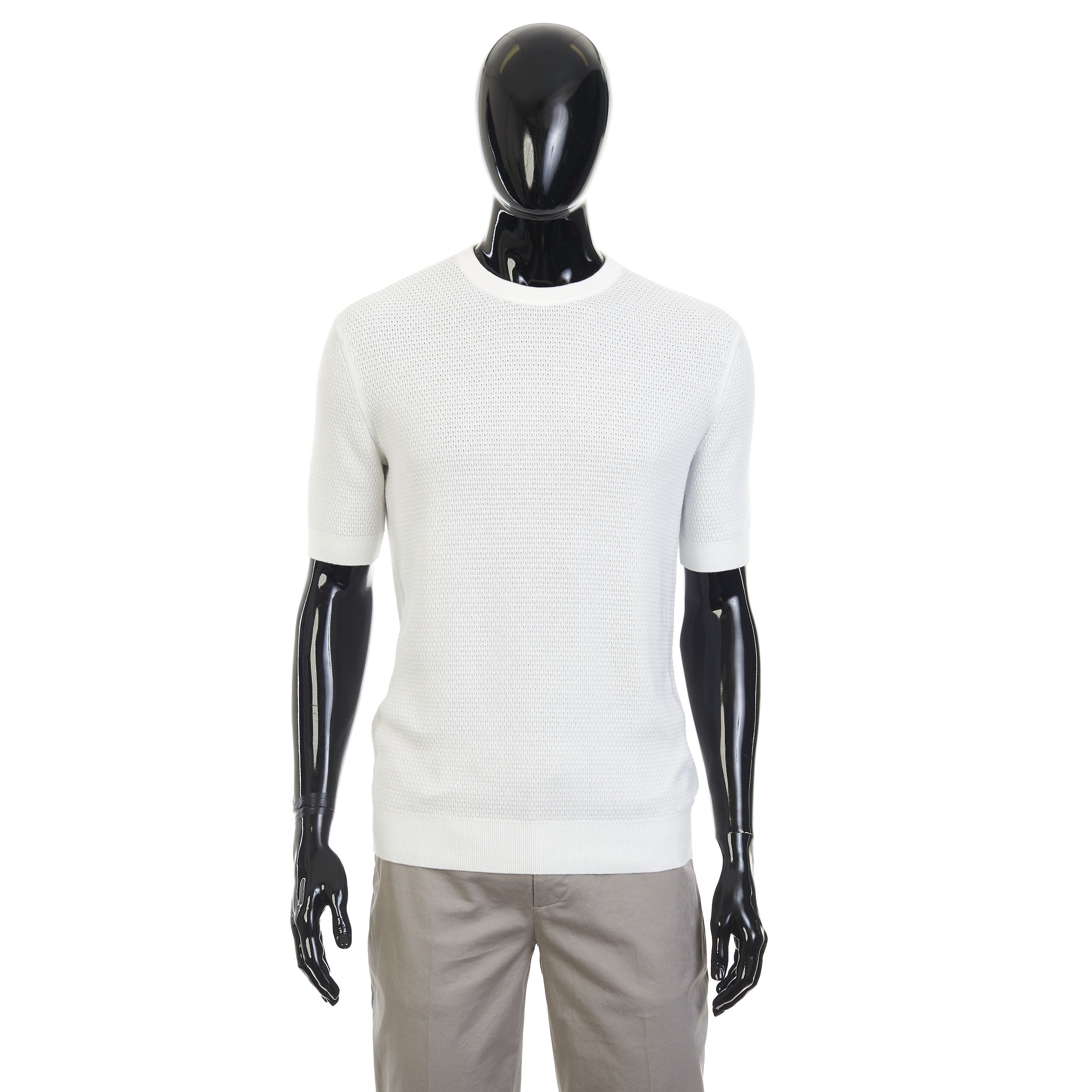 Ermenegildo Zegna White Premium Cotton Crewneck Tshirt Size 60 Size US XXL / EU 58 / 5 - 1 Thumbnail