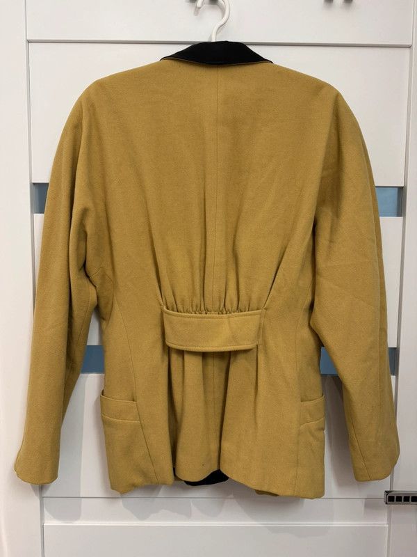 Laurel Laurel Vintage 90s Blazer Pure New Wool Yellow size 40 L Size L / US 10 / IT 46 - 2 Thumbnail