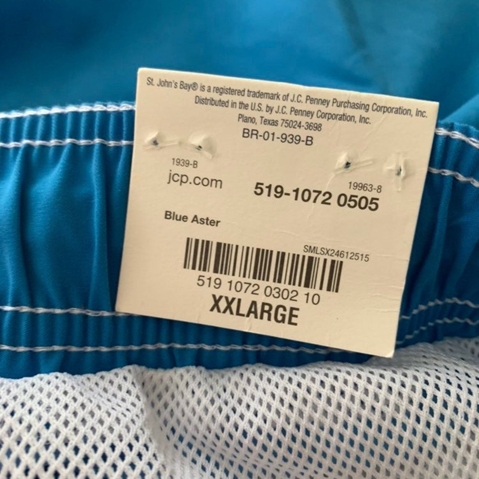 St. Johns Bay ST JOHN'S BAY Men's XXL Swim Trunks Mesh Lining Drawstring Size US 38 / EU 54 - 6 Thumbnail