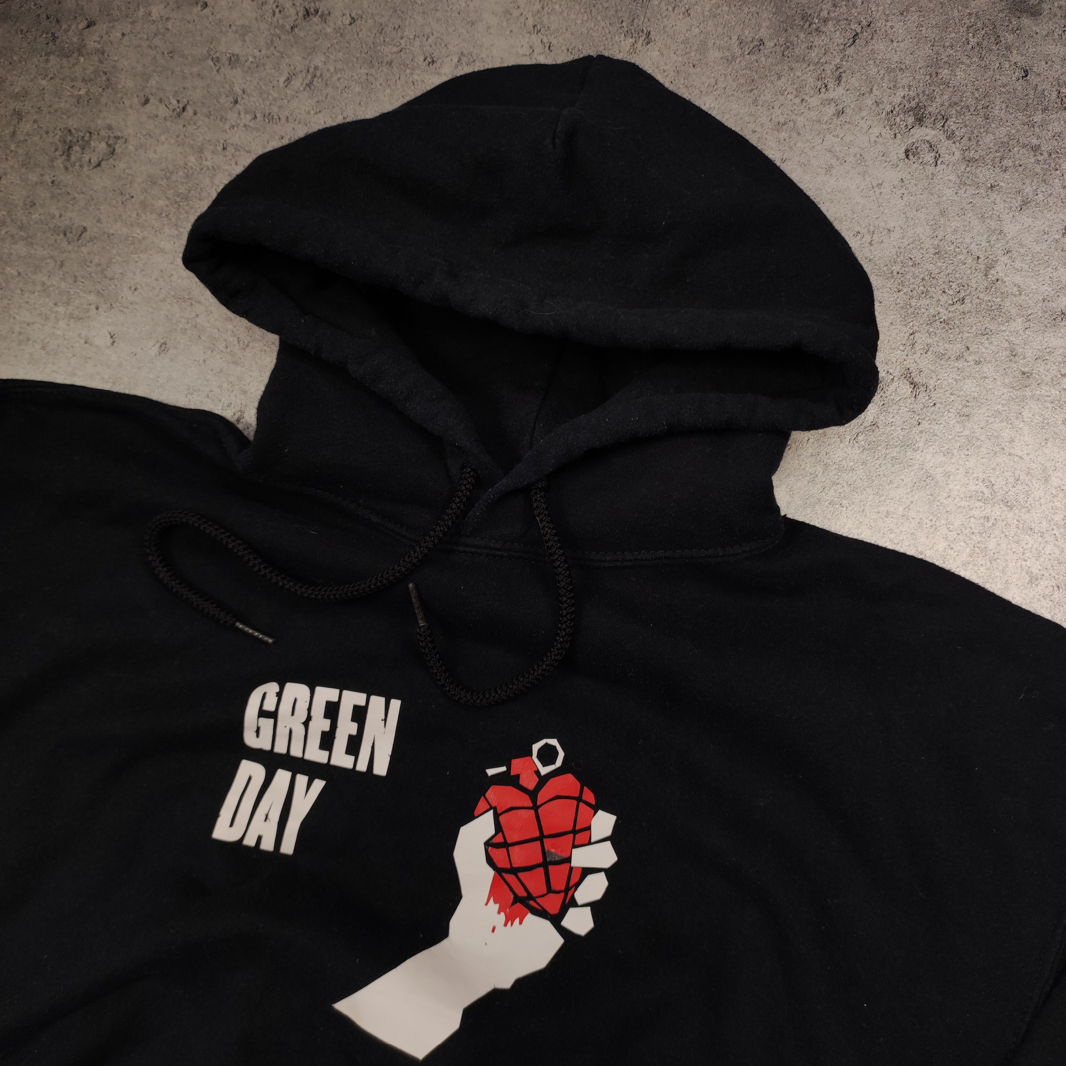 Band Tees × Vintage Vintage RARE 2004 Merch Tour Green Day Black Logo Hoodie Size US M / EU 48-50 / 2 - 5 Thumbnail