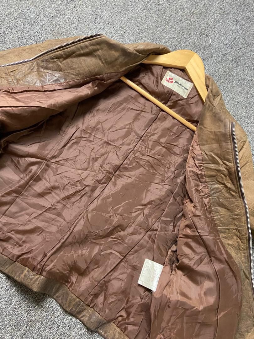 Japanese Brand Pou Dou Dou Vingt-Trois Leather Jacket (190) Size US XXS / EU 40 - 8 Thumbnail
