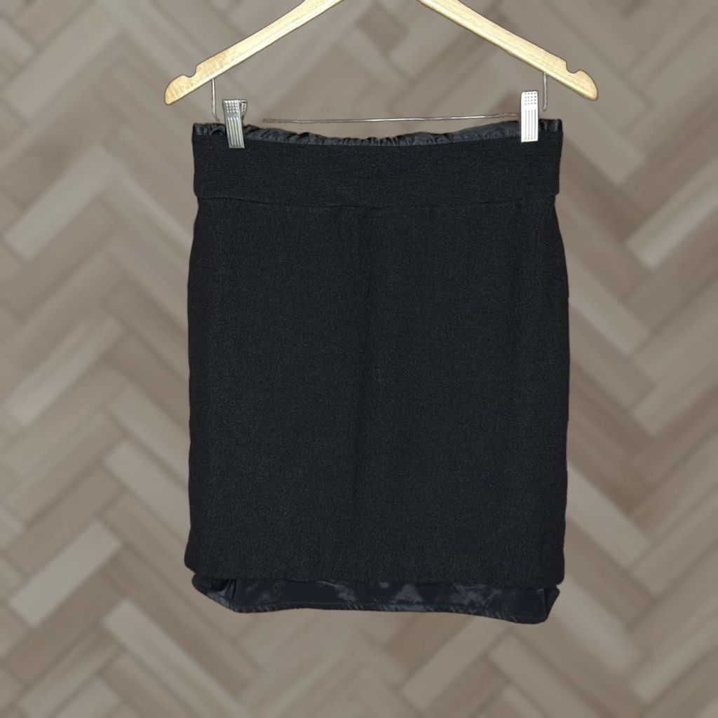 Banana Republic Banana Republic Skirt Womens Black Wool Blend Stretch Pencil Knee Length Size 8 Size 30" / US 8 / IT 44 - 1 Thumbnail