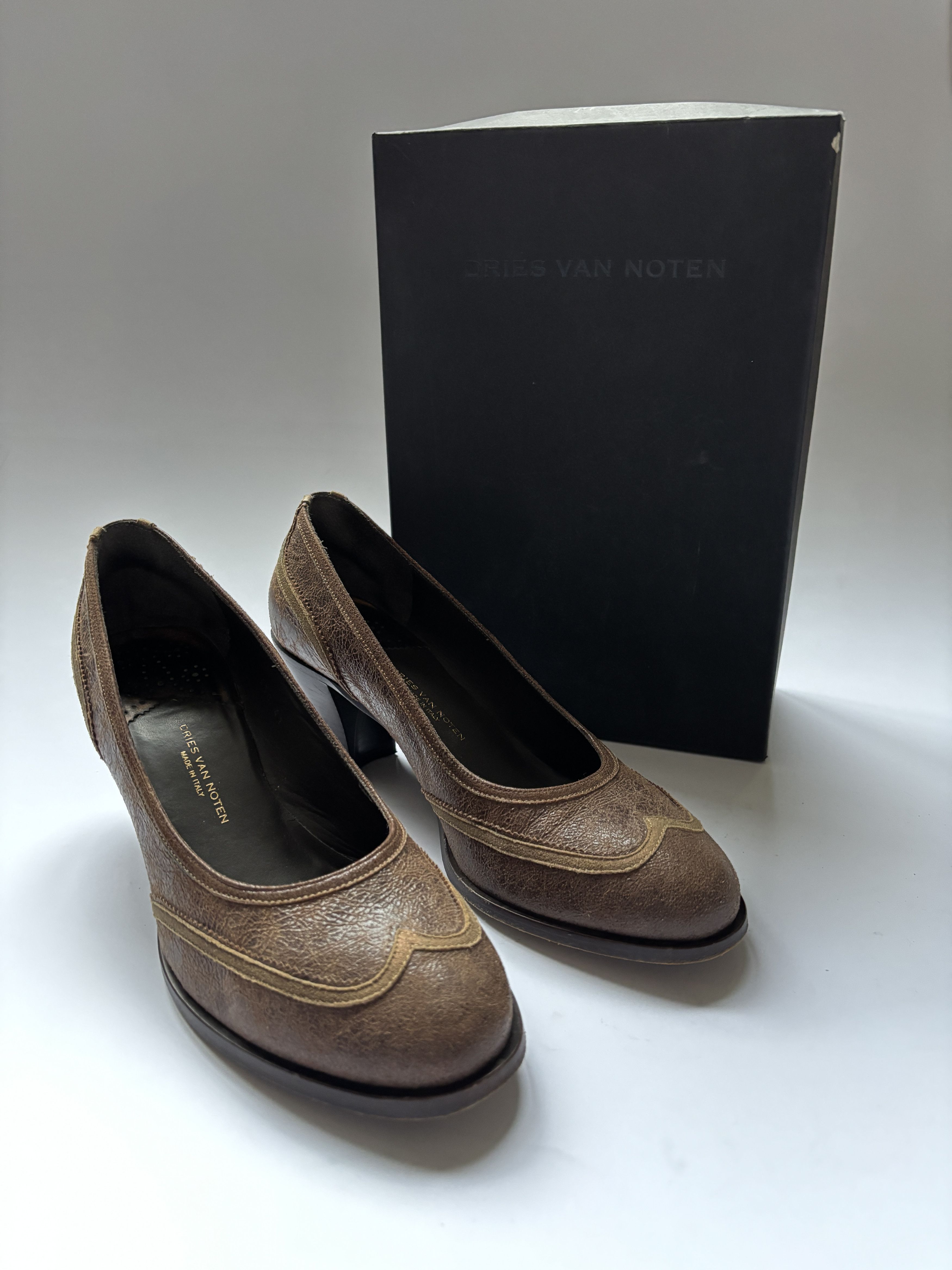 Dries Van Noten ⚡️QUICK SALE⚡️Dries Van Noten Brown Heeled Pumps Shoes Size US 11 / IT 41 - 7 Thumbnail