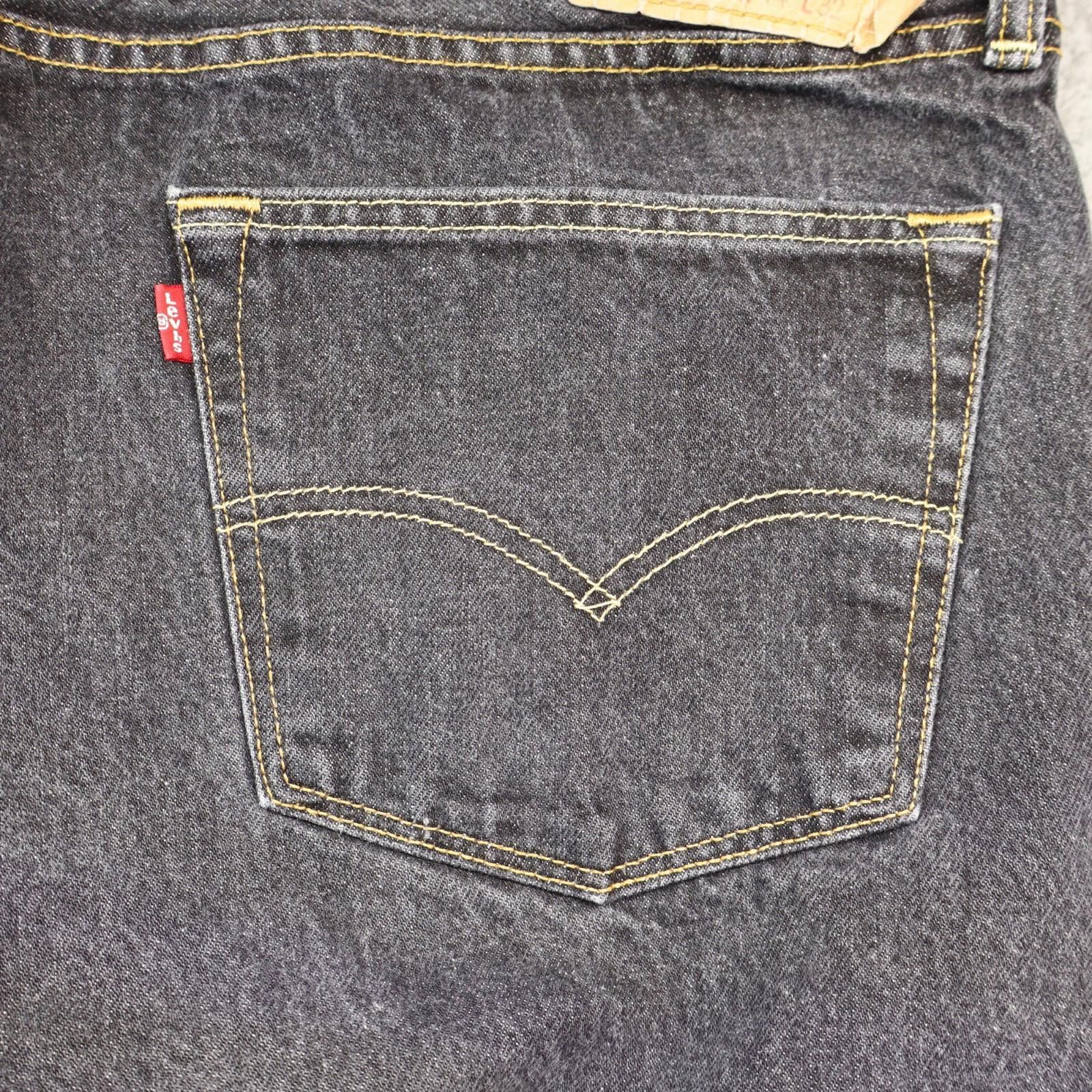 Levi's Levis 501 44x32 Men Black Red Tab Straight Leg Button Fly Size US 44 / EU 60 - 9 Thumbnail