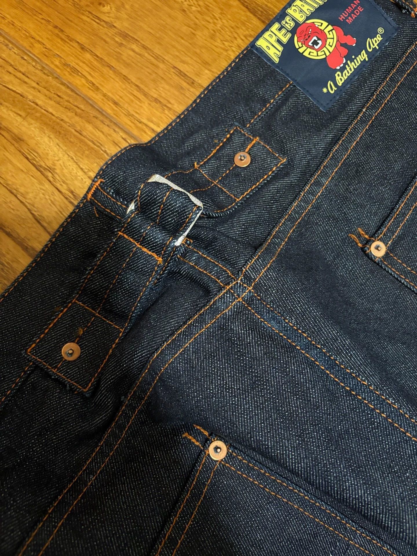Bape BAPE Vintage Raw Straight Jeans Copper Line Camo S Size US 29 - 8 Thumbnail