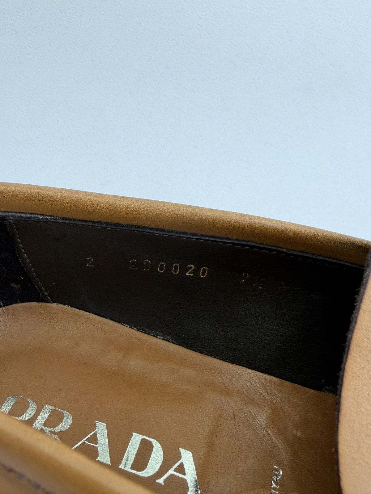 Prada Tan Leather ‘Square Toe’ Loafers Size US 8.5 / EU 41-42 - 12 Thumbnail